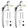 Neoteck Window Handle 2Pcs Inline Window Handle Universal Espag Key