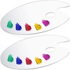 Acrylic Paint Palette 2pcs 11.8 x 7.9 inches with Thumb