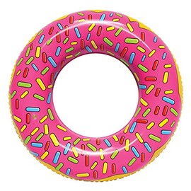 SportsStuff STRAWBERRY DONUT Floatable Tube for Pool, Lakes, River