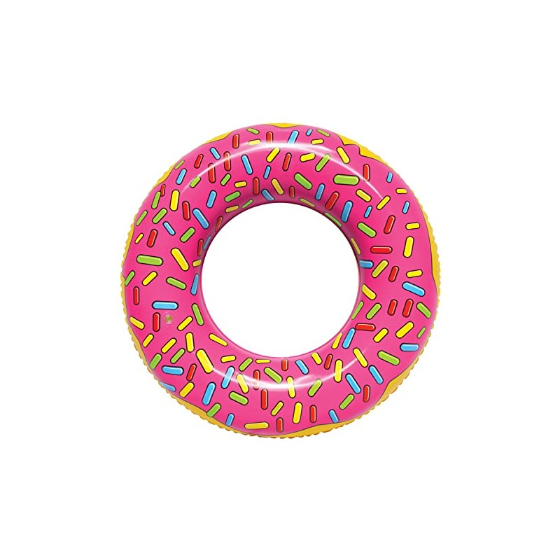 SportsStuff STRAWBERRY DONUT Floatable Tube for Pool, Lakes, River