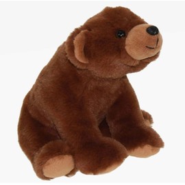 Bruno Brown Bear Cuddly Toy Grizzly Bear Teddy Sitting Plush Toy Bruno - Cuddly Toys *biz