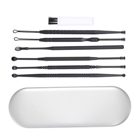 Beavorty Convenient Ear Wax Removal Tools Set Stainless Steel Ear Cleaning Kit for Safe and Earwax Removal Portable and Durable with Storage Box