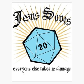 Leyland Designs Jesus Saves Bumper Sticker Window Water Bottle Decal 5""