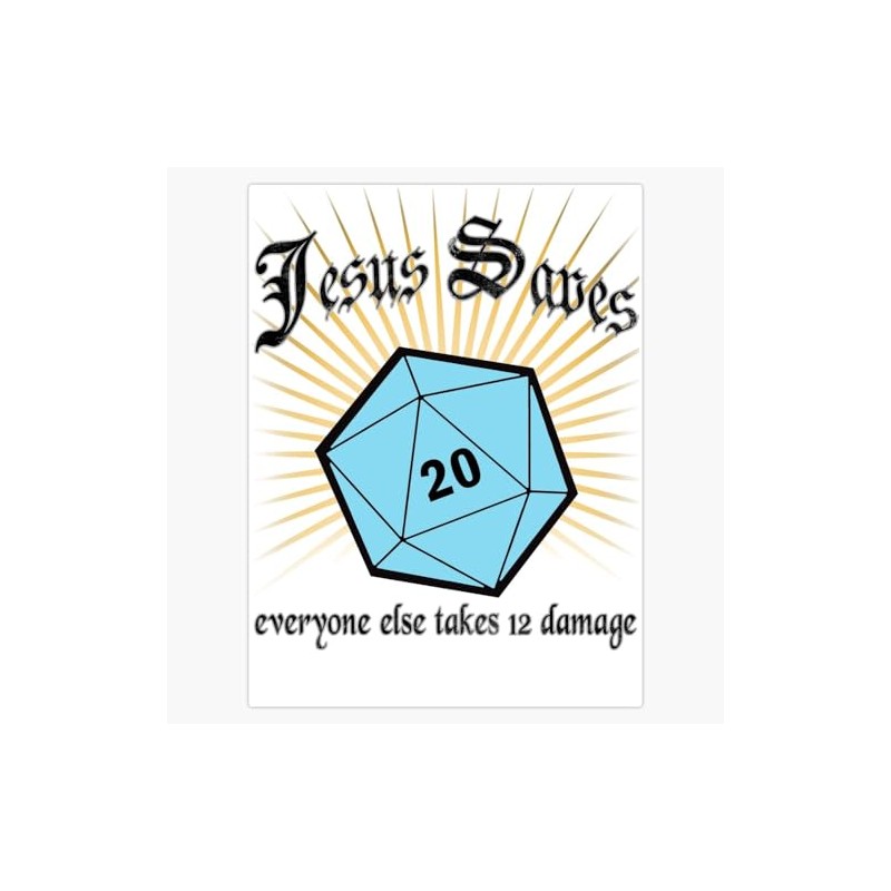 Leyland Designs Jesus Saves Bumper Sticker Window Water Bottle Decal