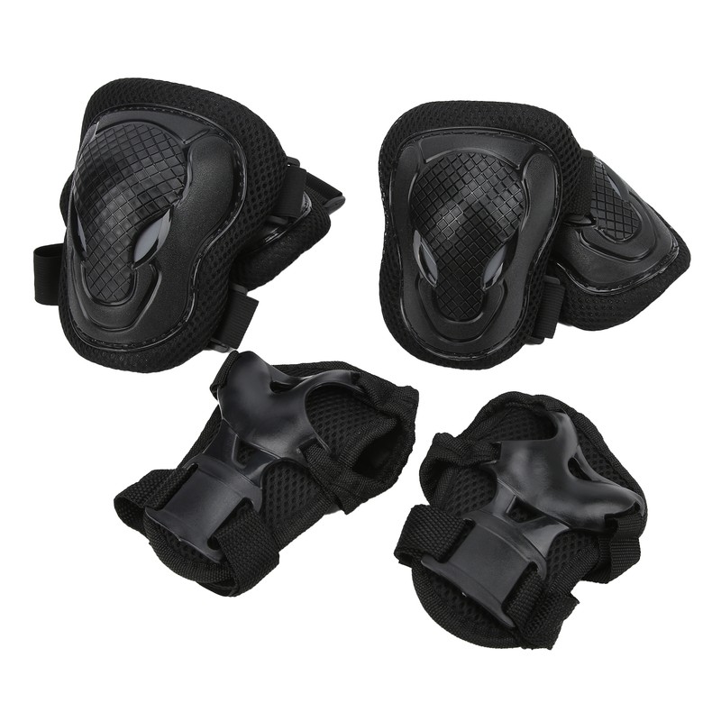 Roller Skate Protection Gear Set Adjustable Knee Elbow Pads Wrist