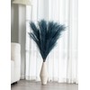 AlpsuIay 6 Stem Teal Pampas Grass Tall 43",Large Faux Pampas