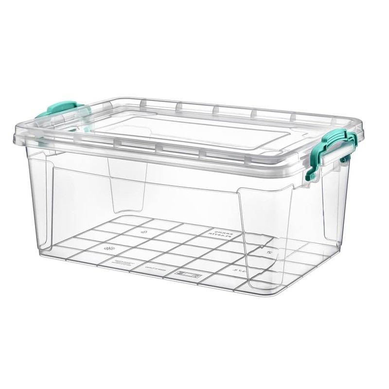 Best House | 15L | Plastic Storage Box with Clips