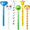 Novelty Place 6Pcs Inflatable Animals Stick Jungle Safari Animal Balloons