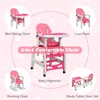 INFANS 5 in 1 Baby High Chair, Convertible Toddler Table