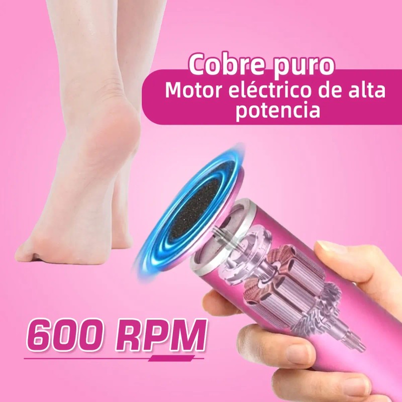 Lima Eléctrica Para Pies Y Uñas 2 En 1, Rotación