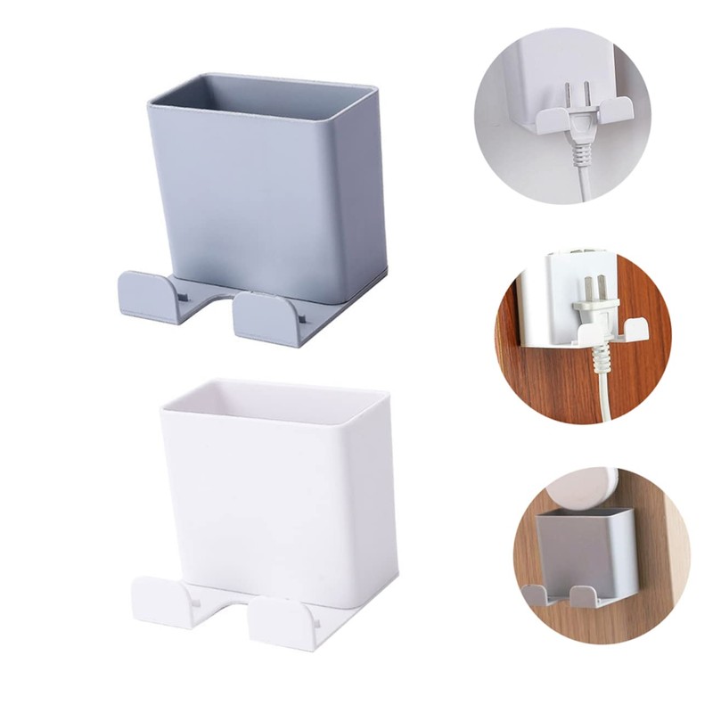 KOMBIUDA 2pcs Non Punching Multi Use Wall Storage Boxes for