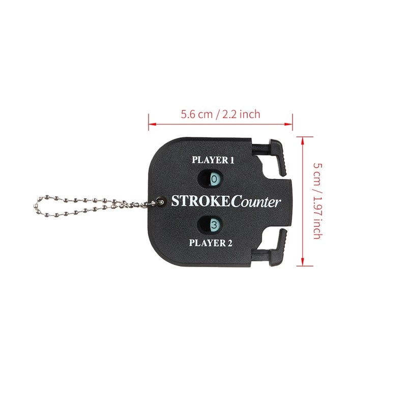 WOLVINA Golf Score Counter Portable Stroke Keeper with Lanyard for