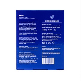 WooWoo Tame It! Wax Strips - Pack of 20 Plus 2 Sachets of Cooling & Soothing Aloe Vera Cream - Intimate Bikini Line Hair Removal Waxing Kit For Women & Men
