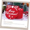 CAXUSD 10pcs Christmas Felt Coasters Decorative Cup Mats Adorable Patterns