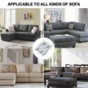 DEEPDREAM 4 Pack Sectional Couch Connectors Metal Couch Clips Sofa