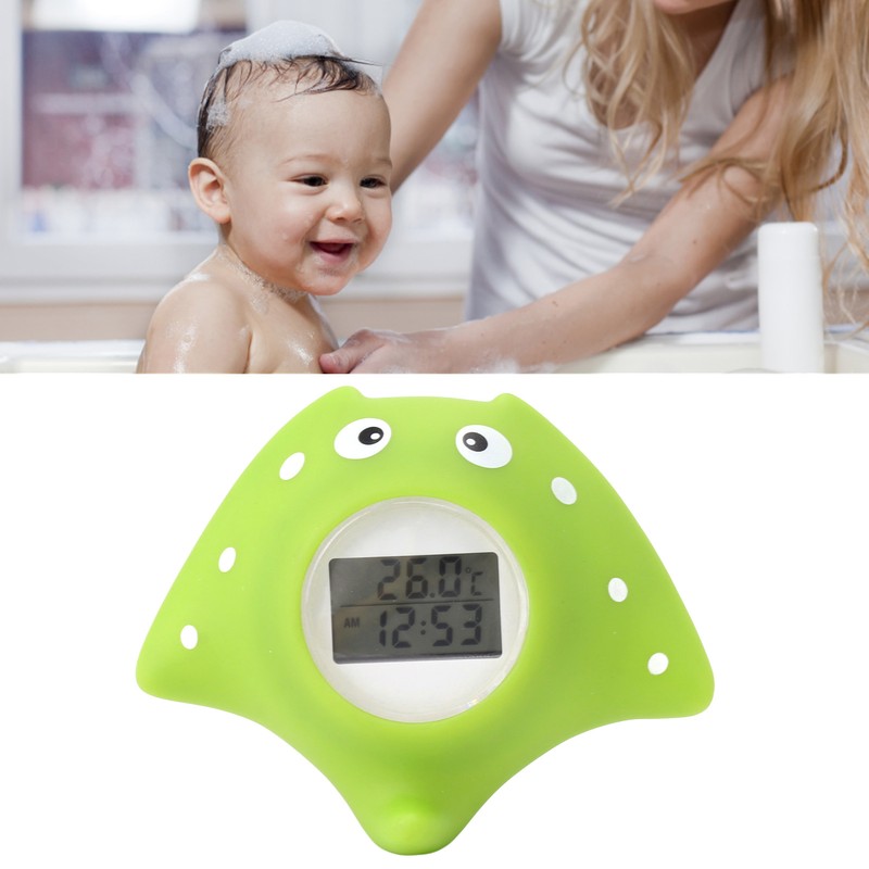 Baby Bath Thermometer Alarm LCD Display Fish Shaped Waterproof 0‑60