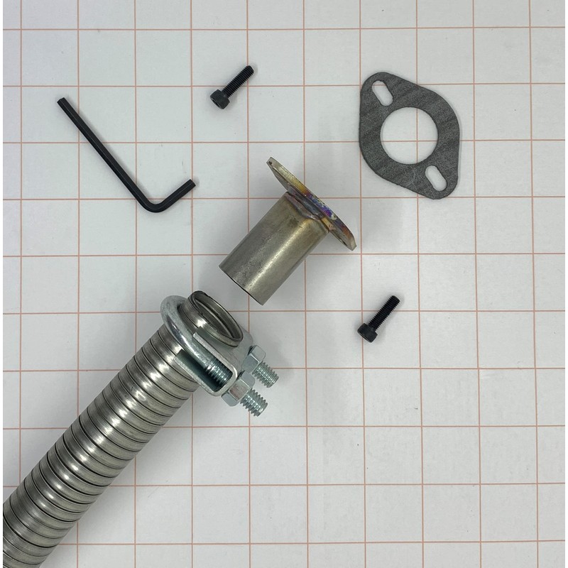 GenExhaust for Predator 5000 Generator 1 Steel tubing Exhaust Extension