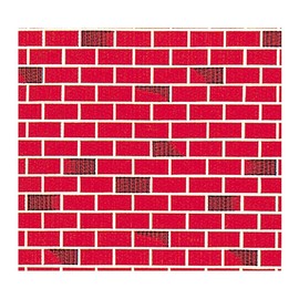 Pacon Fadeless Designs Bulletin Board Paper, Brick, 48" X 50 Ft Roll