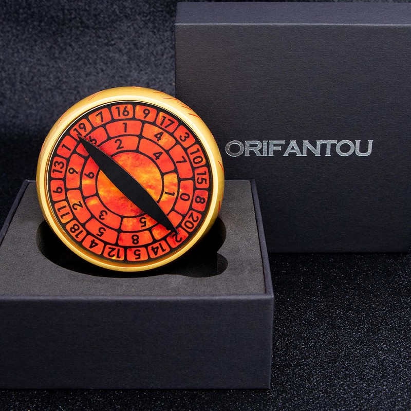 ORIFANTOU Spinner DND Dice Set Metal Gaze Eye Dice Set