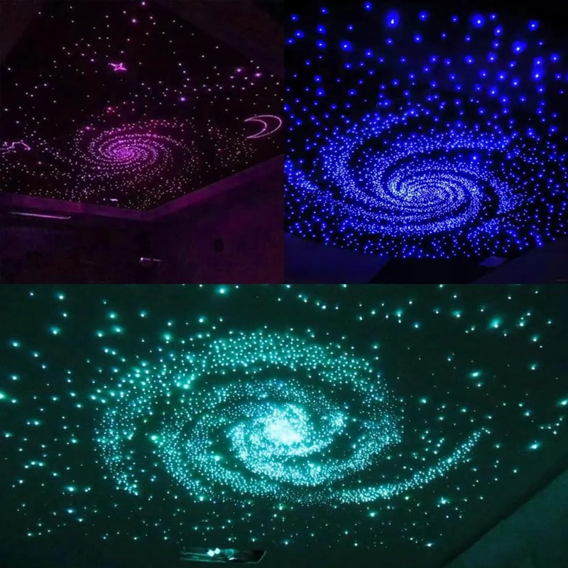 Twinkle Headliner Star Light, 16W 1000Pcs*0.03in*9.8ft Ceiling Fiber Optic Lights