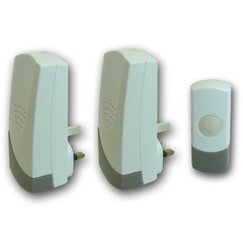 Europasonic Plug in Cordless Door Chime (Pack of 2)