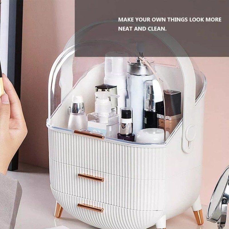 Beaupretty Caja Organizadora De Maquillaje A Prueba De Polvo