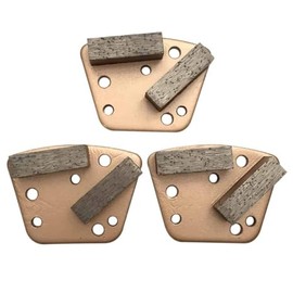 Bolt on Diamond Floor Grinding Discs, Wet or Dry, Set of 3, Extra Soft Bond, 30/40 Grit