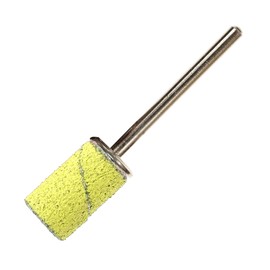 VOCOSTE 100 Pieces 150 Grit Sanding Bands Set with Free Box, Drum Sander Sanding Sleeves for Nail Sanding Tools Yellow