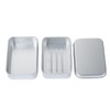 Practical Soap Box with Lid Aluminum Travel Soap Storage Case