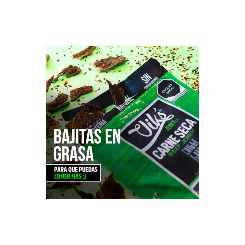 Carne Seca 100 de Res Sabor Chilli Lime 20g Snack