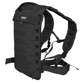 Seibertron Molle - Mochila táctica de hidratación, ideal para deportes al aire libre, correr, senderismo, campamento, ciclismo, motocicleta, apto para cámara de agua de 2L o 2.5L (no incluida), color negro