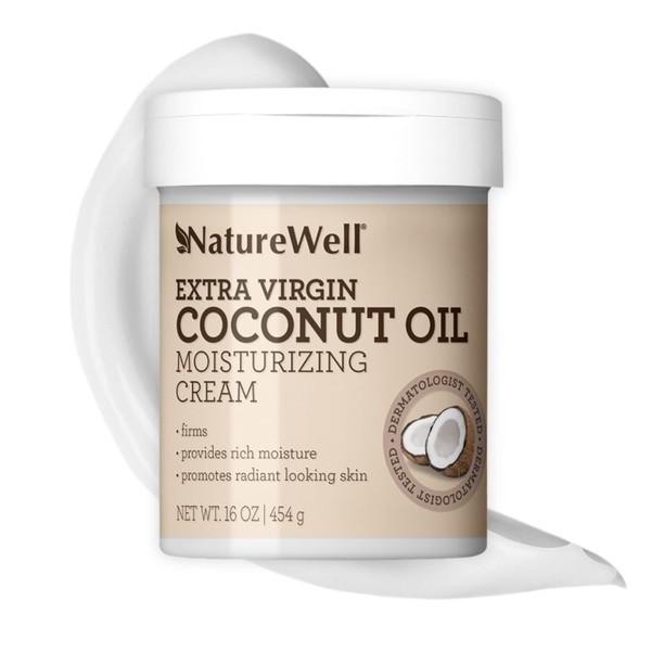 NATURE WELL Extra Virgin Coconut Oil Moisturizing Cream for Face,