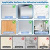 2 Pcs Hand Towel Holders,Stainless Steel Self Adhesive,8.7 in