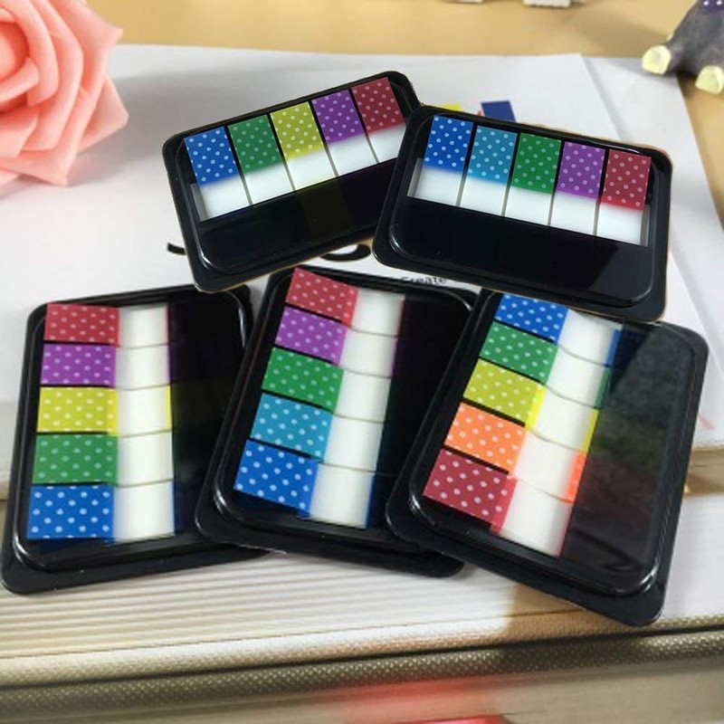 LRZCGB Sticky Tabs,500 Pieces Sticky Index Tabs Page Colorful Flags