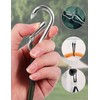 Pokmill Sunshade Hooks, Set of 4, Strong Hooks, Set of
