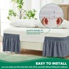 Biscaynebay Wrap Around Bed Skirts for Queen Beds 14" Drop,