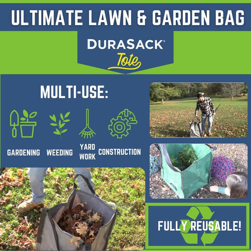 DURASACK Heavy Duty Storage Tote Bag 22-Gallon Rugged Woven Polypropylene