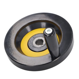 Saw Hand Wheel, 14 mm Middle Hole 125 mm Outer Diameter Lathe Hand Wheel, Milling Machine, Hand Wheel, Hand Wheel