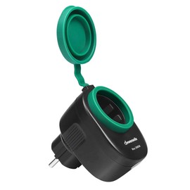 DEWENWILS WLAN Steckdose Outdoor, Alexa Steckdose Aussen IP44, 3680W Smarte Steckdose Kompatibel mit Alexa, Google Home und IFTTT, Kein Hub Erforderlich