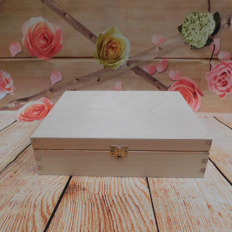 Plain Wooden Tea Bag Box with 12 compartments, Unpainted Case