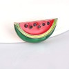 LLYANZ Broches de sandía, esmaltados, Frescos y Preciosos