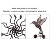 Wind Spinners Iron Hummingbird Metal Windmill Wind Sculpture for Outdoor