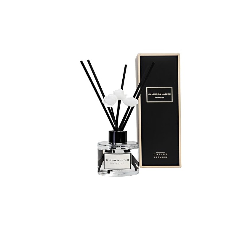 CULTURE & NATURE Reed Diffuser Set 4oz (120ml) Eucalyptus Pine