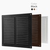 HVAC OV 6 x 6 Inch (Opening Size) Black Galvanized