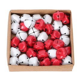 36Pcs Christmas Jingle Bell Mini Bell Set DIY Making Accessories (Red White) Christmas Decorations Ornaments