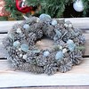 MIJOMA Christmas Wreath, Pine Cone Wreath, Beautiful Winter Decoration for
