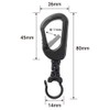 Good-L Freely Rotating Carabiner, Resin, 2 Pieces