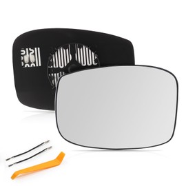 E-Vniko Left Driver Side Power Heated Mirror Glass with Backing Plate Compatible with Honda Odyssey 2014-2017 Replacement Exterior Side Rear View Mirror Glass Sub-Assembly W/Rear Holder 76253-TK8-A51