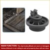 4 Pcs 4581DD3003B Dishwasher Lower Rack Wheels, Bottom Dishrack Roller