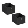Relaxdays Storage Box Small Fabric Organiser Box Set of 2